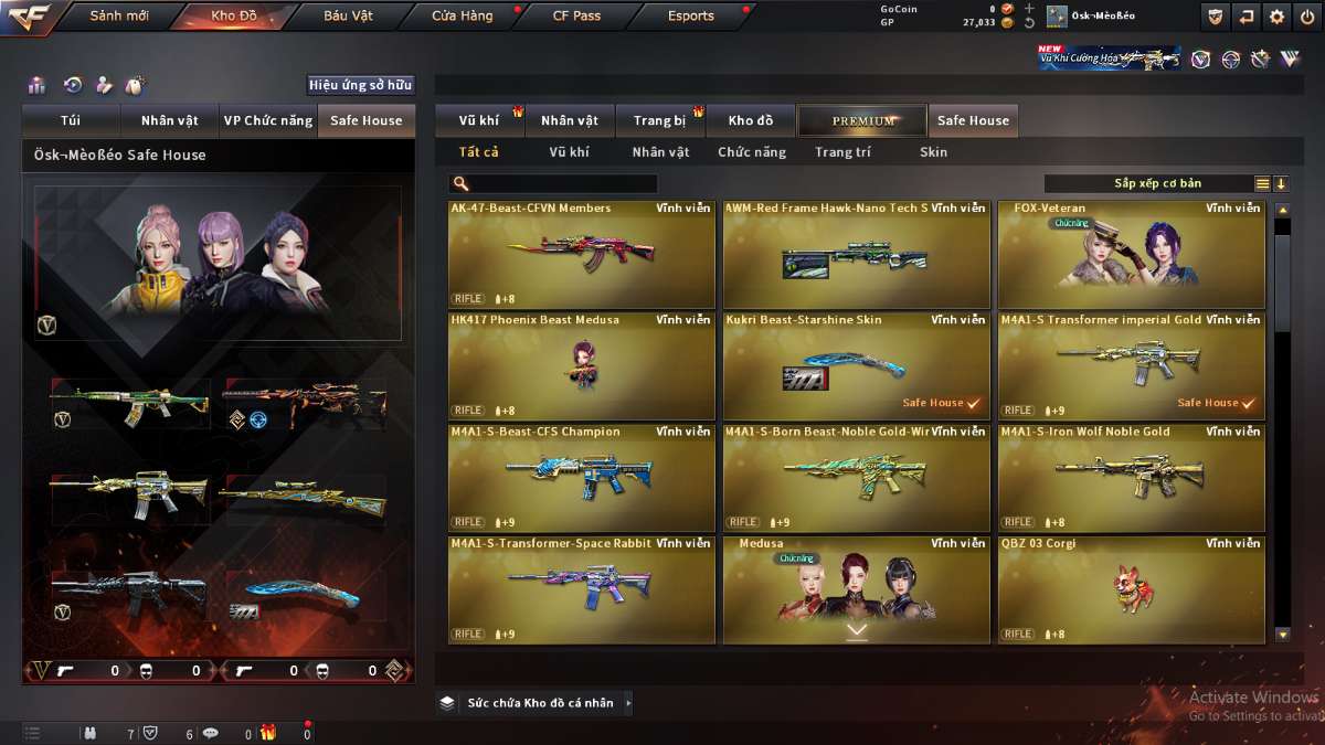 shop acc cf uy tin gia re